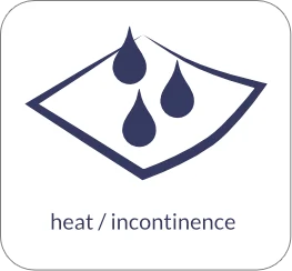 Heat incontinence icon
